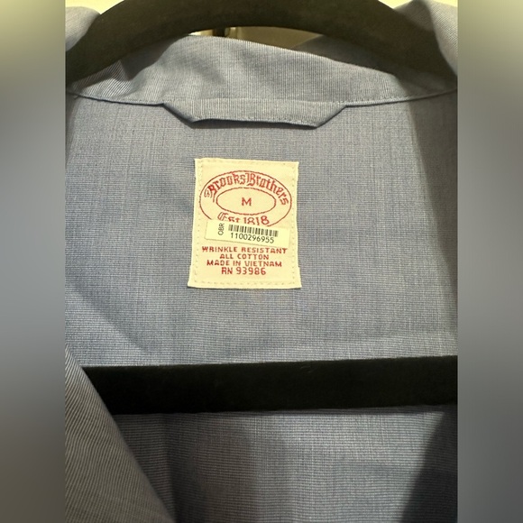Men Brooks Brothers Nightware cotton pajama button up top shirt M - Picture 5 of 5